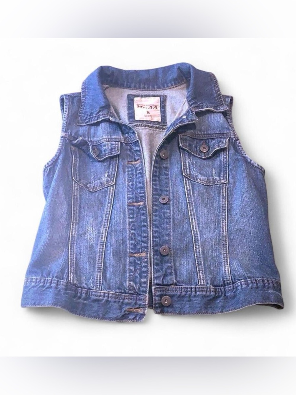 Mudd Classic Blue Jean Vest Jacket